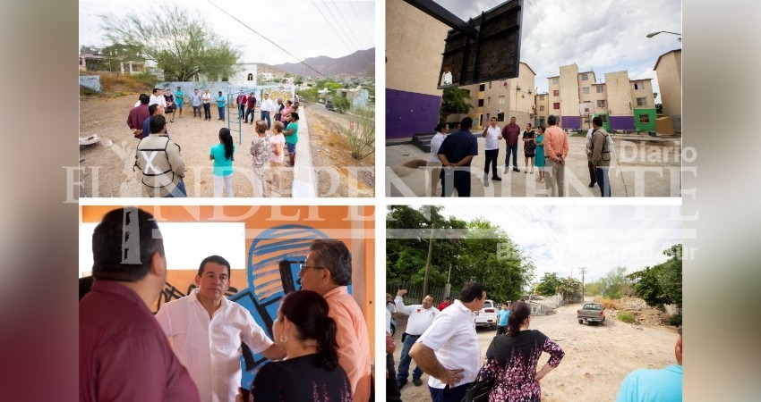 Recorre el alcalde Muñoz Álvarez colonias de La Paz supervisando restauración de espacios públicos Recorre el alcalde Muñoz Álvarez colonias de La Paz supervisando restauración de espacios públicos