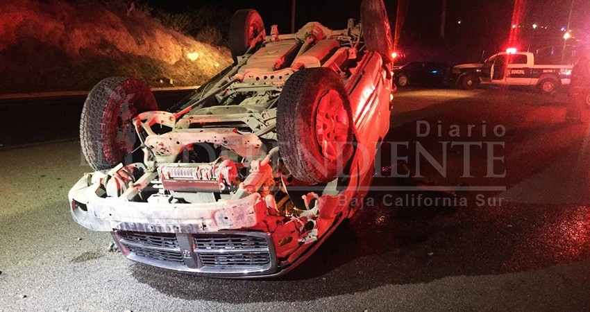 Fin de semana de accidentes viales en CSL; Muere mujer embarazada en volcadura