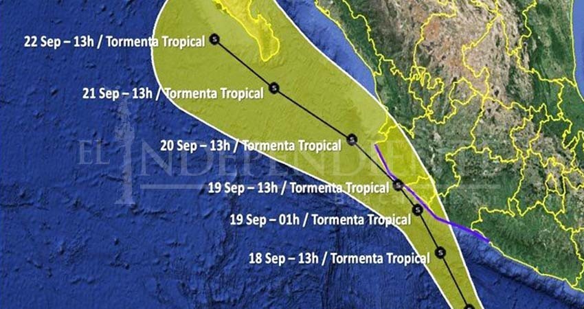 Nace la TT “Lorena”; podría impactar a BCS como huracán Nace la TT “Lorena”; podría impactar a BCS como huracán