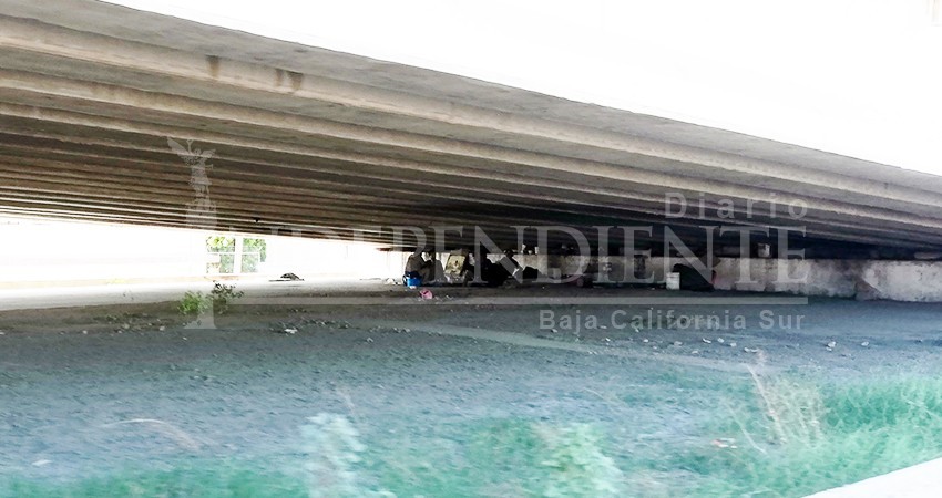 Puente Leona Vicario en CSL se ha convertido en guarida de personas sin hogar