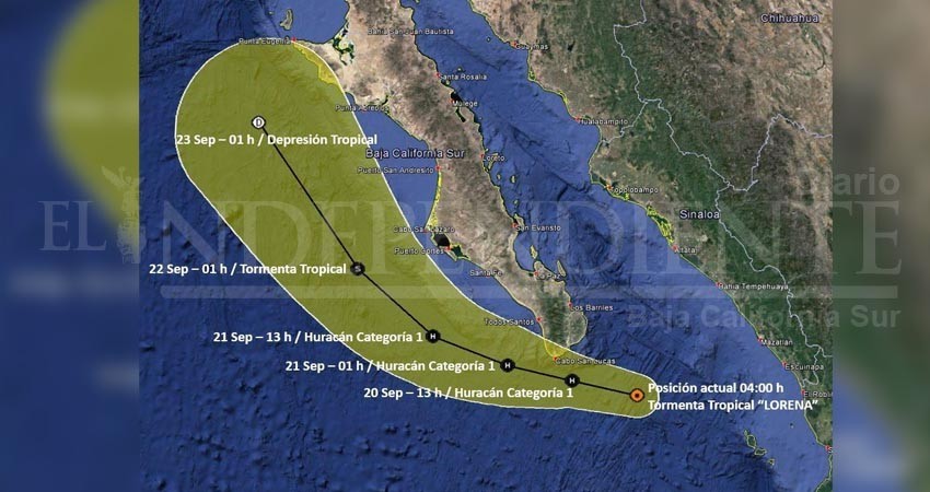 “Lorena”, de nuevo se convierte en huracán categoría 1 “Lorena”, de nuevo se convierte en huracán categoría 1