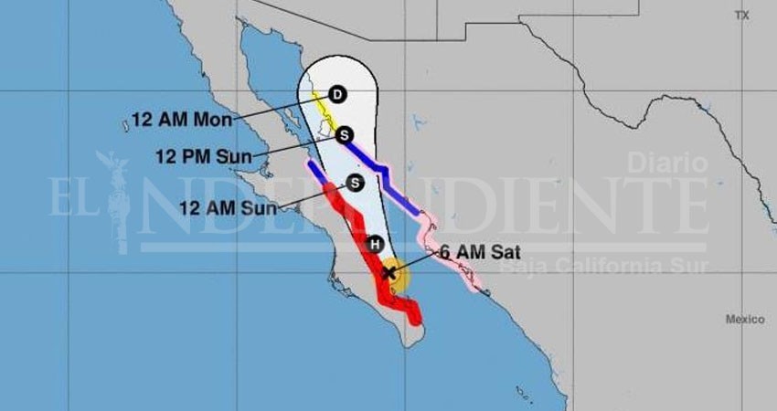 Se aleja Lorena de BCS Se aleja Lorena de BCS
