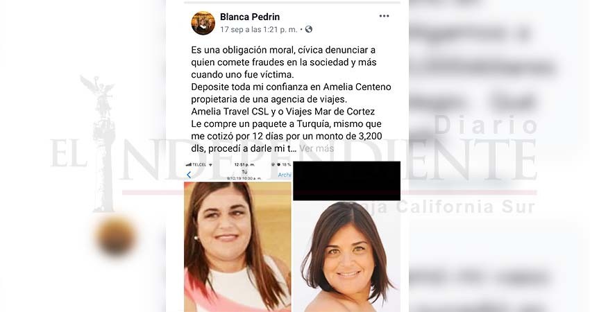 Exhiben a encargada de agencia de viajes que ha defraudado a cabeños desde hace 20 años Exhiben a encargada de agencia de viajes que ha defraudado a cabeños desde hace 20 años