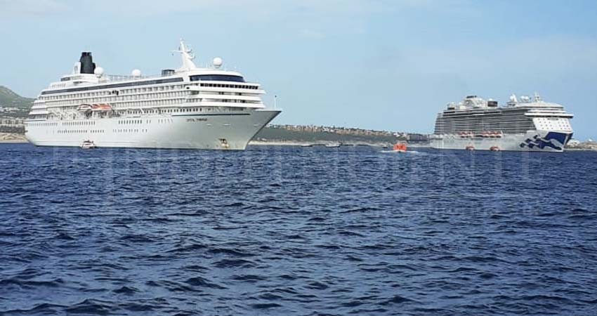 Con triple arribo inicia la temporada alta de cruceros en Los Cabos Con triple arribo inicia la temporada alta de cruceros en Los Cabos