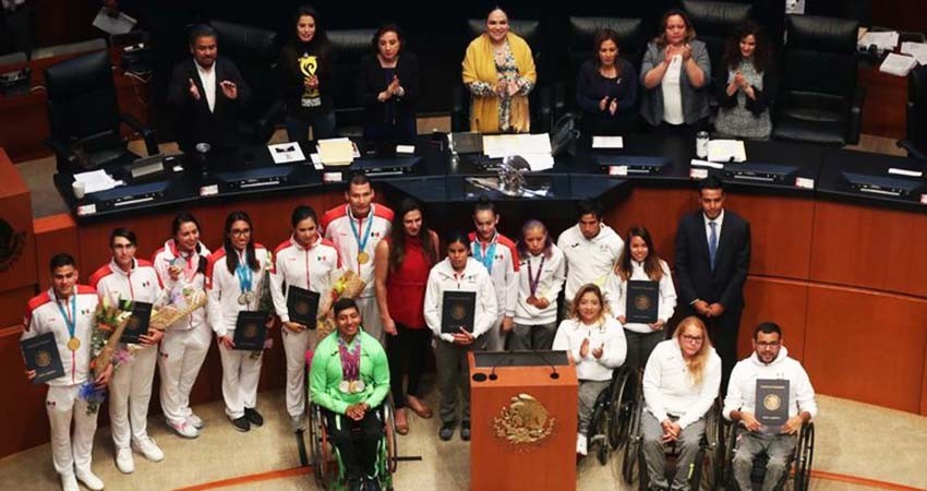 Reconoce el Senado a deportistas de los XVII Juegos Panamericanos Reconoce el Senado a deportistas de los XVII Juegos Panamericanos