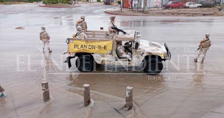 Activa Sedena Plan DN-III-E por lluvias en BCS