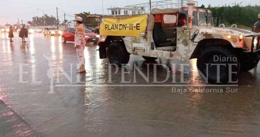Lluvias provocan crecida de arroyos en La Paz