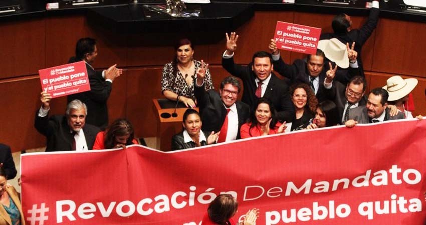 Aprobada por el Senado la reforma de revocación de mandato