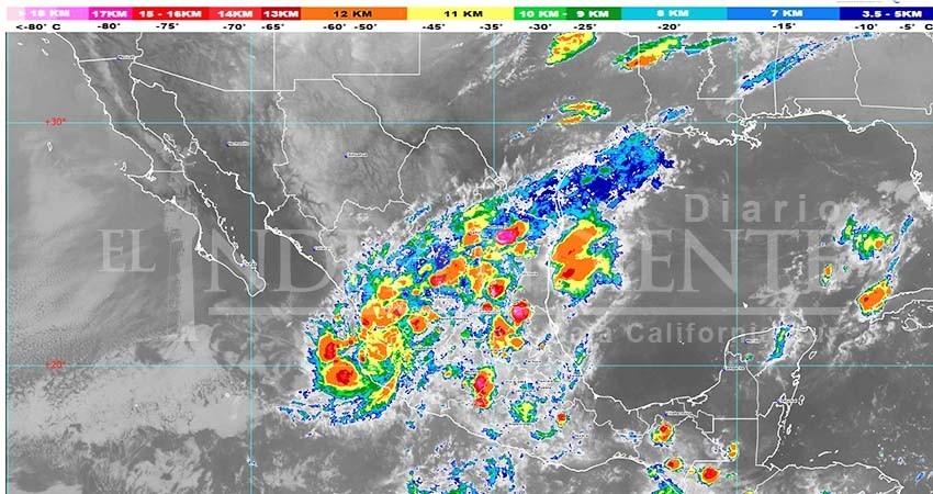 La tormenta “Priscilla” pierde fuerza y se debilita a depresión tropical