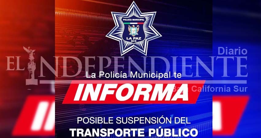 Podrían suspender el servicio de transporte público en La Paz Podrían suspender el servicio de transporte público en La Paz