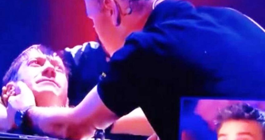El ilusionista Pedro Volta casi se ahoga en programa en vivo El ilusionista Pedro Volta casi se ahoga en programa en vivo