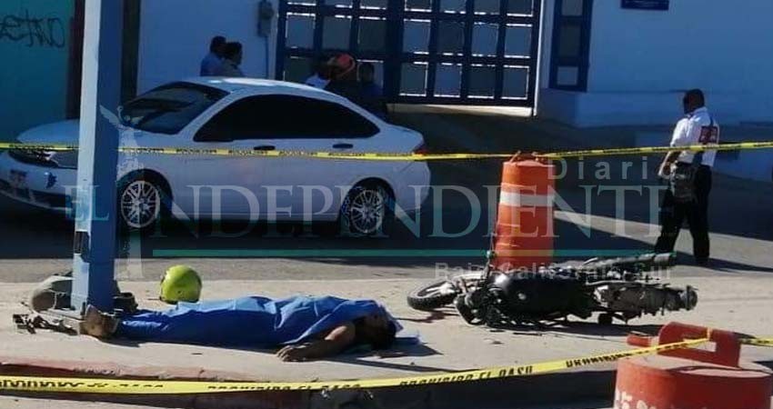Una persona sin vida en accidente vial sobre calle Leona Vicario de CSL