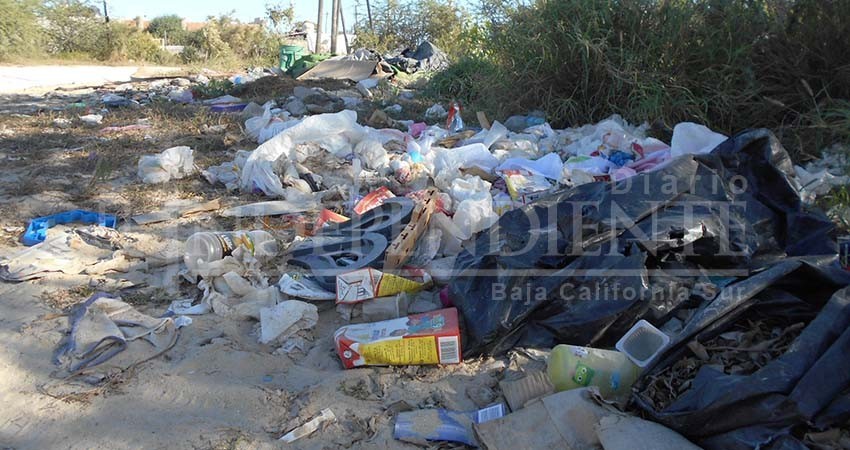 Brechas y accesos a la colonia Ejidal están convertidos en basureros 