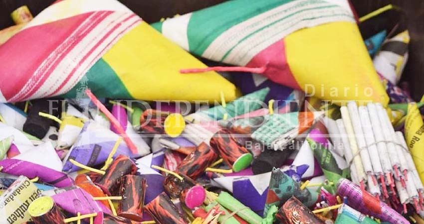 Decomisó Protección Civil 50 kilos de pirotecnia en La Paz