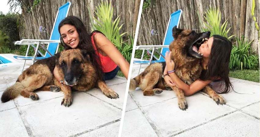 Intentó hacerse 'selfie' con su perro, la atacó y así quedó su cara Intentó hacerse 'selfie' con su perro, la atacó y así quedó su cara