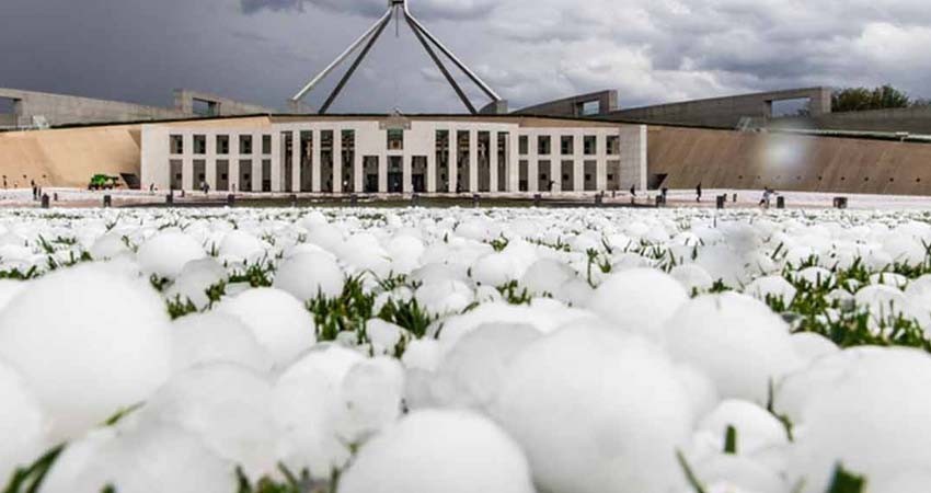 Cae granizo del tamaño de pelotas de golf en Australia Cae granizo del tamaño de pelotas de golf en Australia