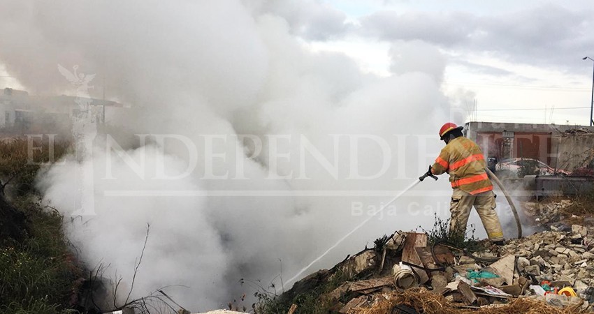 Hartos de incendios de basura y pastizal vecinos de colonia Lagunitas en CSL