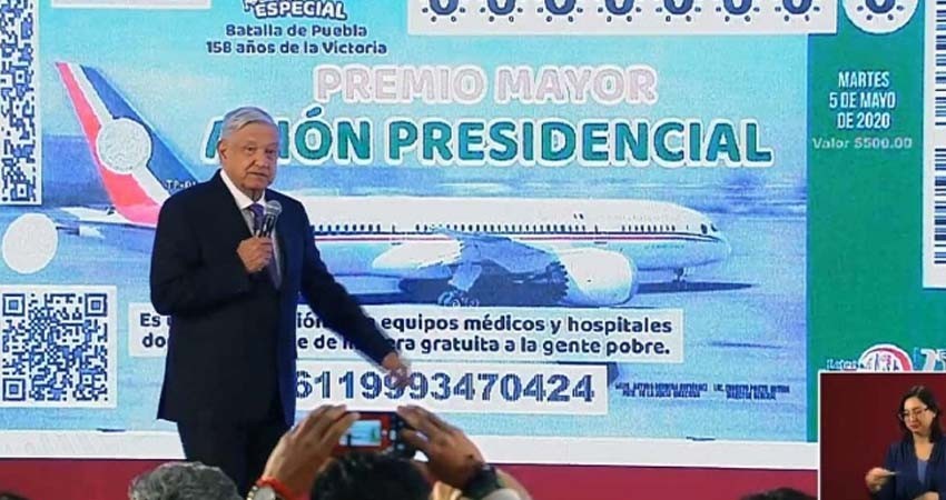 Presentan diseño del ‘cachito’ para rifa del avión presidencial Presentan diseño del ‘cachito’ para rifa del avión presidencial