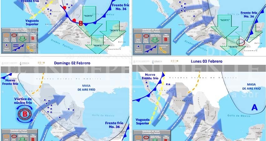 Probabilidad de lluvias aisladas, rachas de viento y ambiente frío se pronostican para BCS en los siguientes tres días 