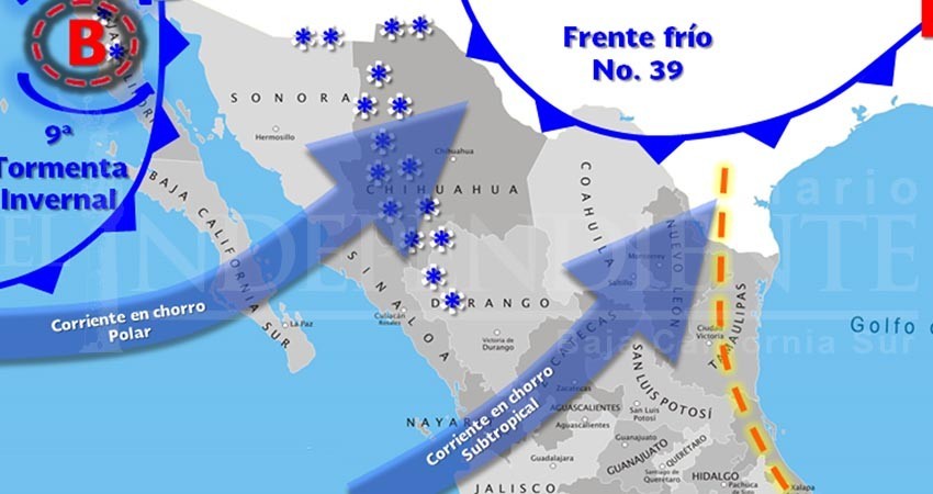 Pronostican ingreso de un nuevo frente frío para este domingo