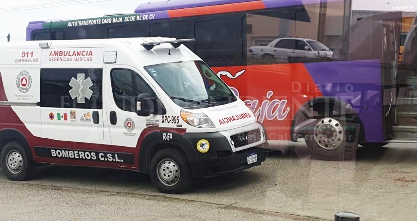 Por no acompletar la ruta, un usuario golpeó al chofer de una camión de "Cabo Baja" en CSL Por no acompletar la ruta, un usuario golpeó al chofer de una camión de "Cabo Baja" en CSL