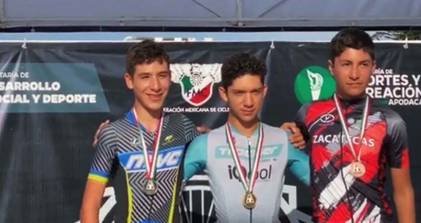 Suben al podio ciclistas sudcalifornianos en Apodaca Suben al podio ciclistas sudcalifornianos en Apodaca