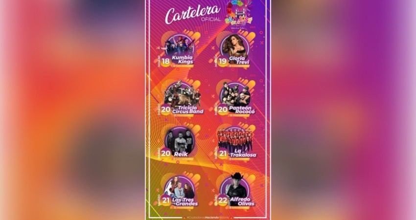 Presentan cartelera de las Fiestas Tradicionales SJC 2020 Presentan cartelera de las Fiestas Tradicionales SJC 2020