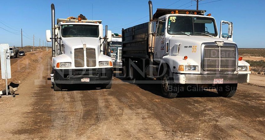 Pleito por deudas de SCT: Bloquean obras en carretera a Guerrero Negro