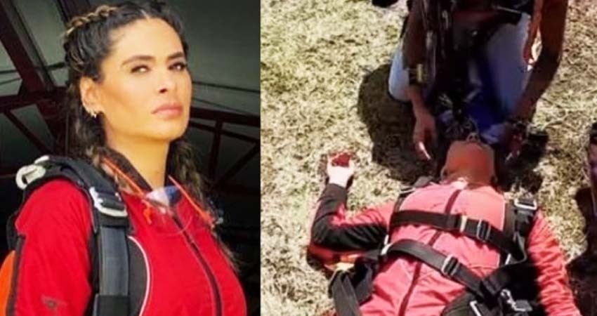 Galilea Montijo se lanza en paracaídas para cumplir reto y se desmaya Galilea Montijo se lanza en paracaídas para cumplir reto y se desmaya