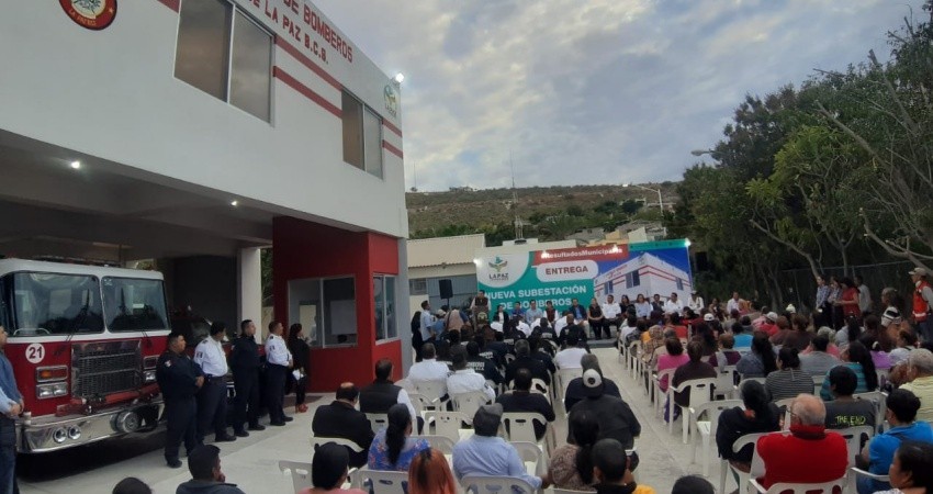 Inaugura el alcalde nueva subestación de bomberos en La Paz