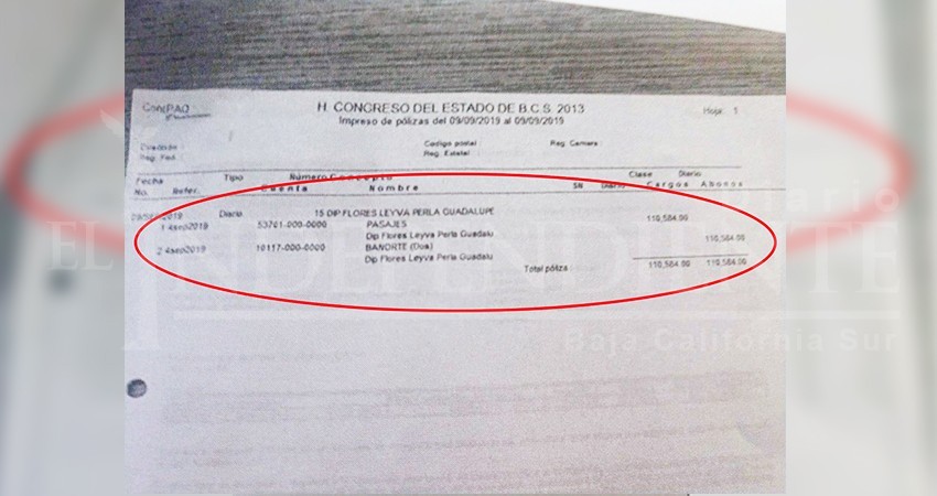 A Europa con cargo al Congreso BCS viajaron familiares de la diputada Perla Flores