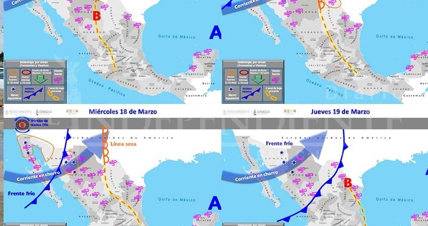 Viene nuevo frente frío, prevén más lluvia para algunos municipios de BCS 