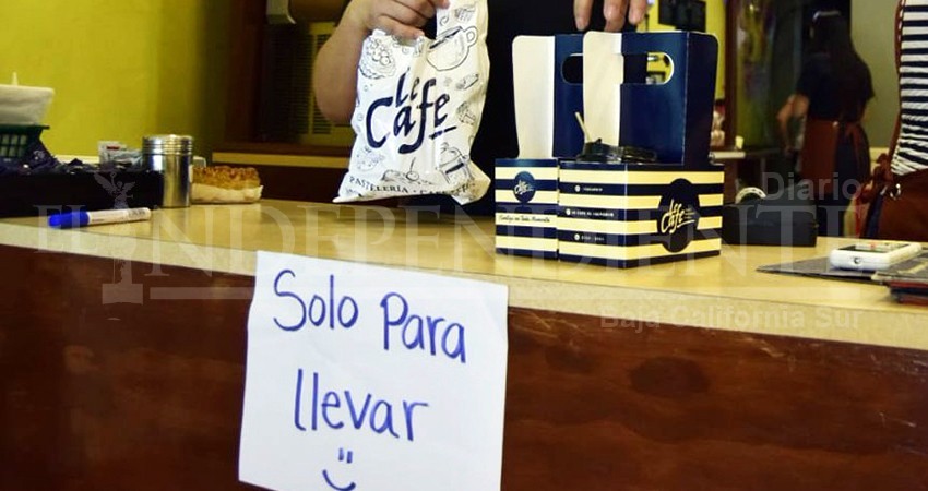 Solo “para llevar”, método que implementan numerosos negocios de comida por contingencia