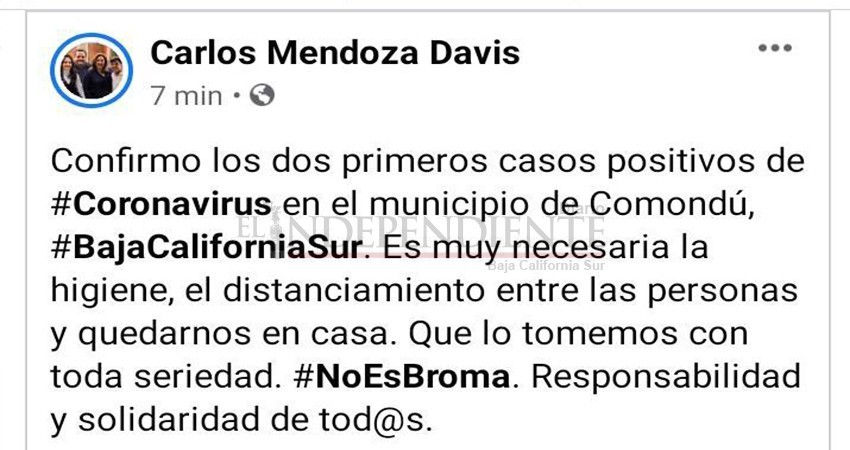 Crónica: El tuit erróneo que cimbró a Comondú 