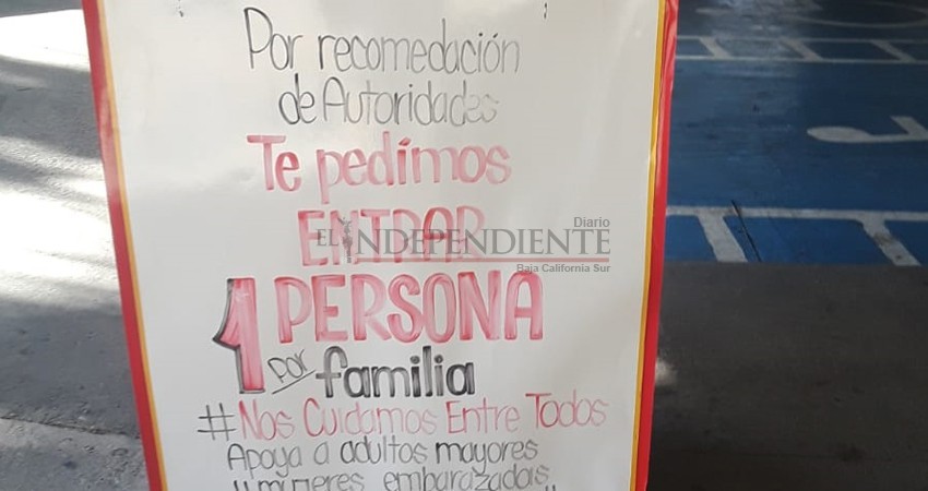Endurecerán medidas para quienes acudan en familia al supermercado o menores de edad 