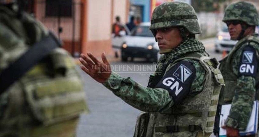COVID-19: Reforzará Guardia Nacional filtros de Policía de La Paz