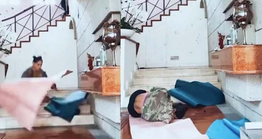 Bárbara de Regil se cae de las escaleras y fans le hacen memes Bárbara de Regil se cae de las escaleras y fans le hacen memes