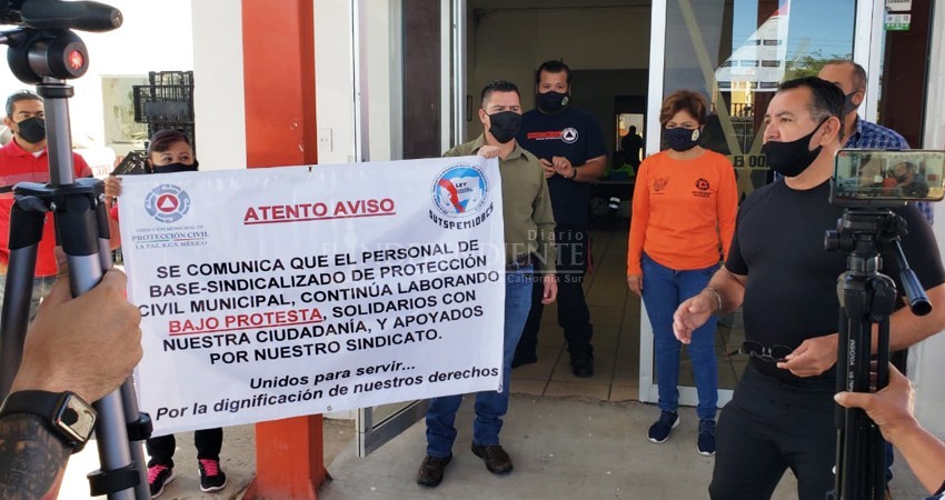 Laboran “bajo protesta” en Protección Civil hasta que renuncie Nolzuly Almodóvar
