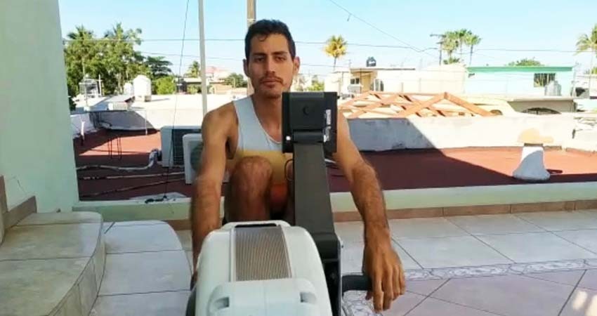 El Sudcaliforniano Miguel Carballo rema en casa con destino a Tokio