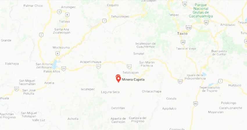 Dos muertos y tres lesionados en derrumbe de mina en Guerrero