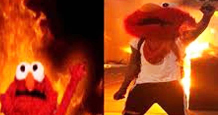 Meme de Elmo se hace realidad tras protestas por George Floyd Meme de Elmo se hace realidad tras protestas por George Floyd