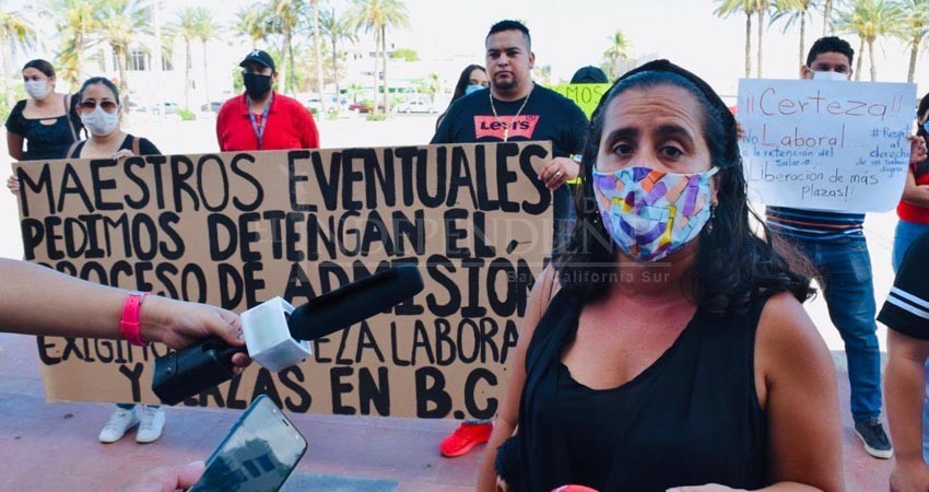 Exigen maestros “eventuales” al Gobierno BCS seguridad laboral Exigen maestros “eventuales” al Gobierno BCS seguridad laboral