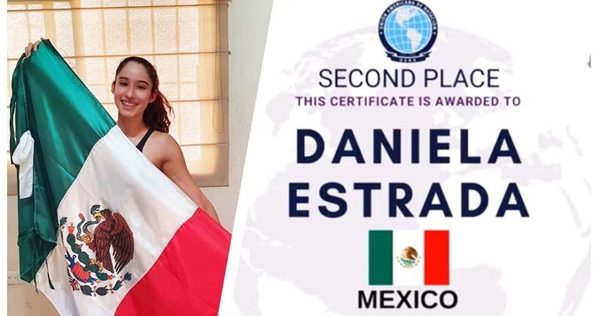 La Sudcaliforniana Daniela Estrada subcampeona mundial de natación artística