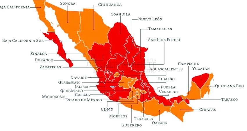 BCS, de los estados con los más altos índices de contagio en México BCS, de los estados con los más altos índices de contagio en México