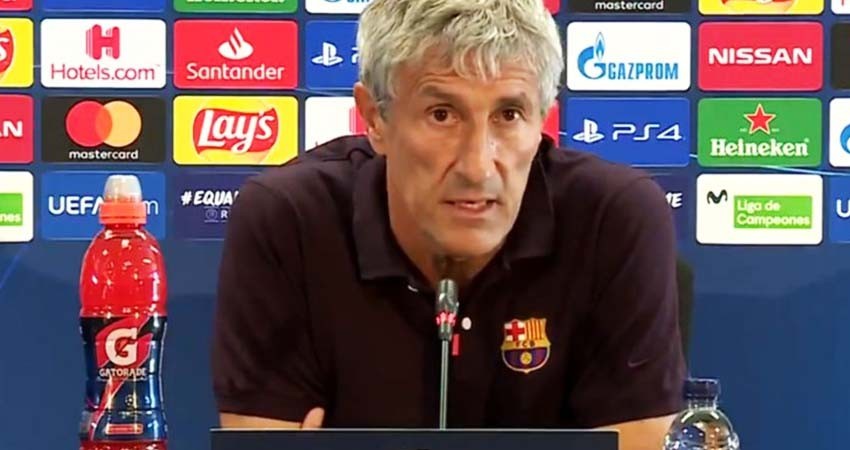 "No me pasa por la cabeza que sea mi último partido", dice Setién