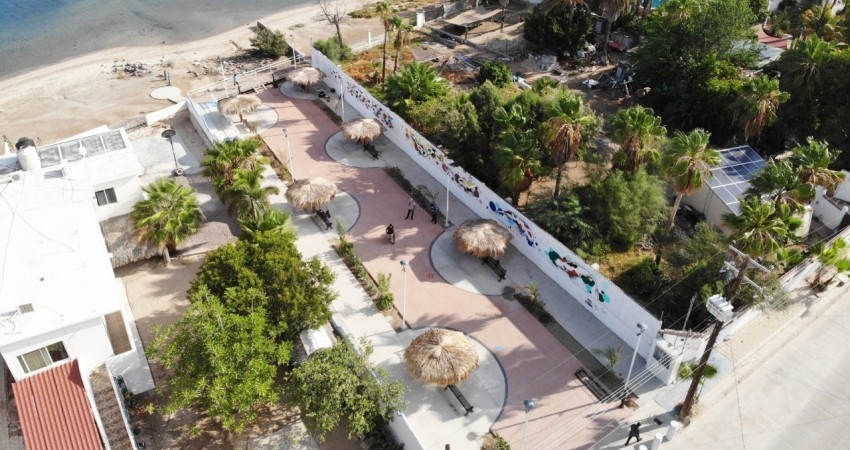 Entrega el Ayto de La Paz al fraccionamiento Juarez el parque lineal de la calle Guaycura