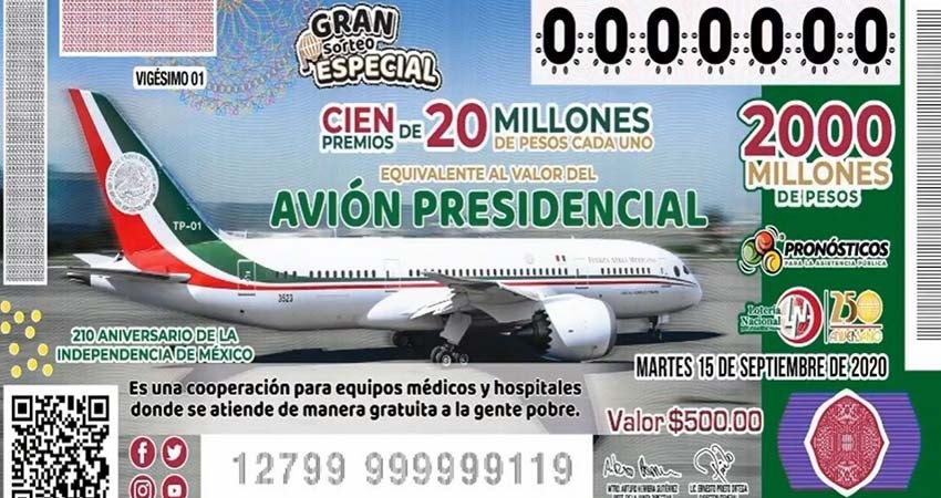 En San Lázaro, venderán cachitos para la rifa del avión