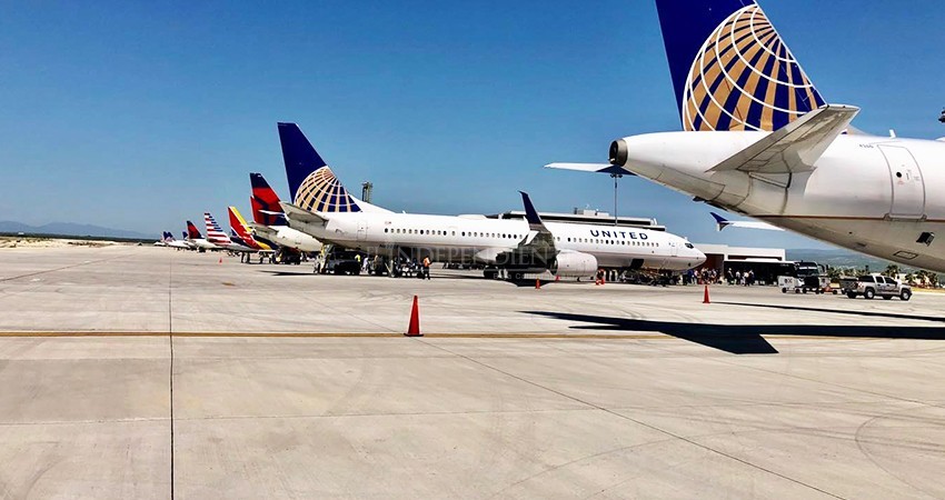 Se recupera aviación en Los Cabos con un promedio de 40 arribos por día