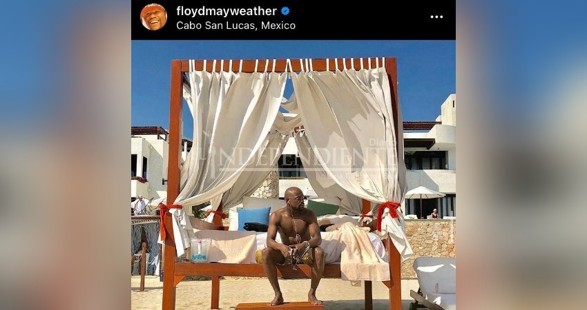 Captan llegada del avión privado del boxeador Floyd Mayweather a CSL