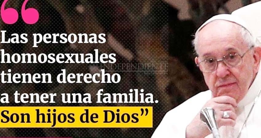 Papa Francisco: el inédito apoyo del líder católico a las uniones civiles LGBT Papa Francisco: el inédito apoyo del líder católico a las uniones civiles LGBT